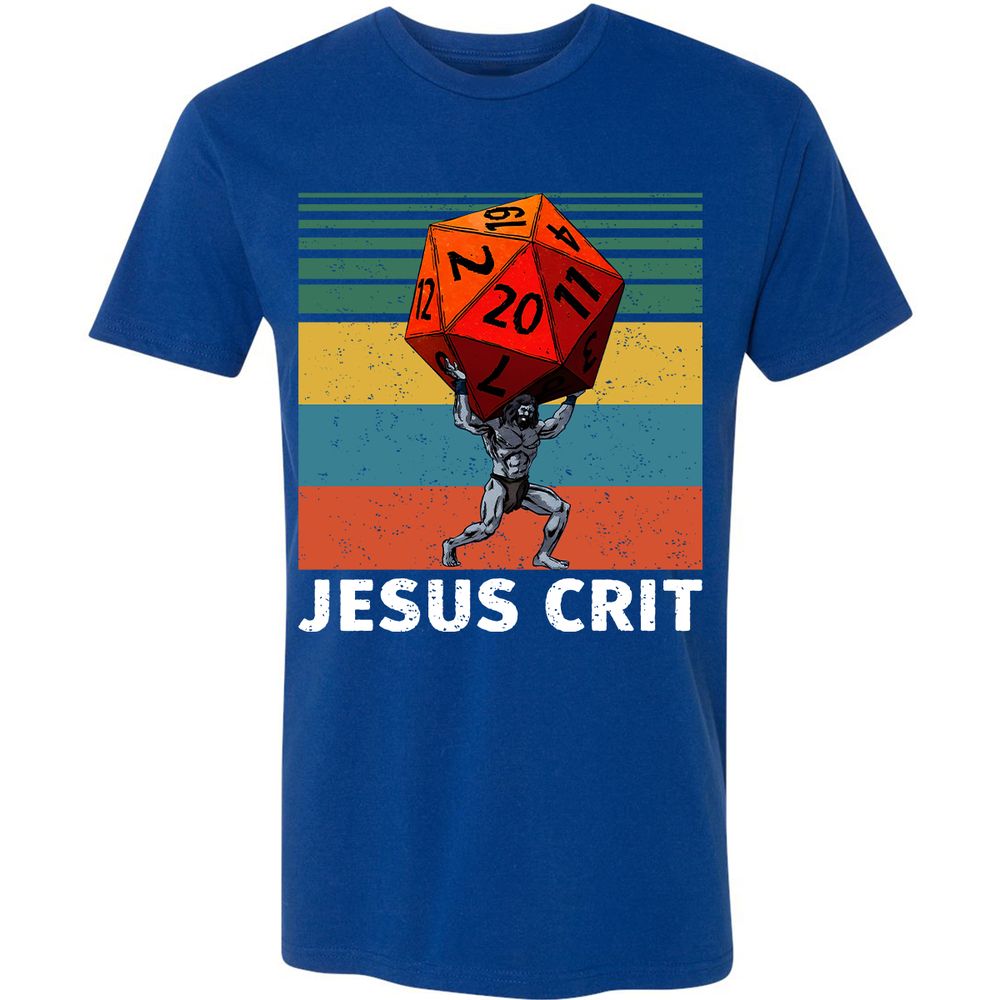 Jesus Crit Premium Unisex T-Shirt - Royal - 10