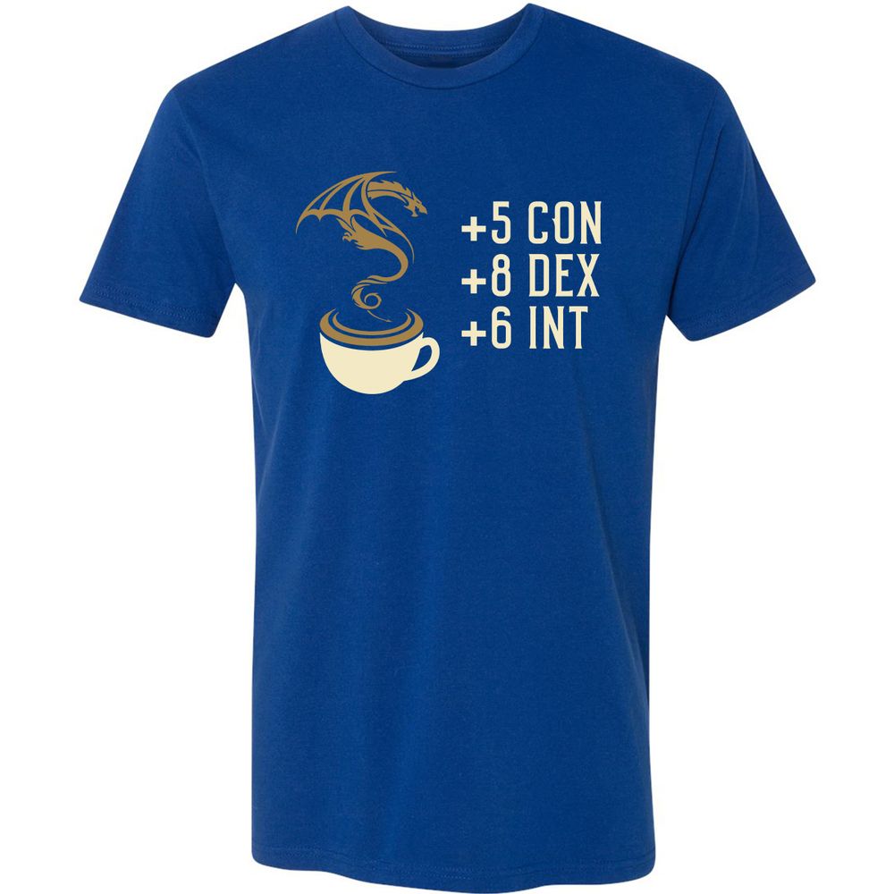 Coffee Dragon Premium Unisex T-Shirt - Royal - 10