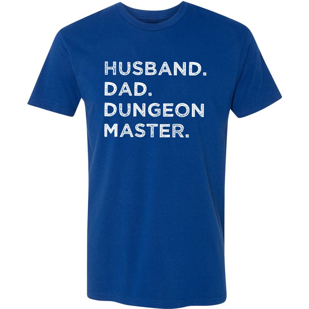 Husband Dad Dungeon Master Premium Unisex T-Shirt - Royal - 10
