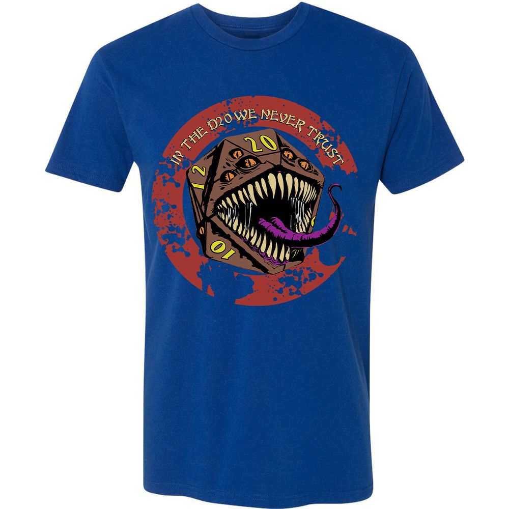 In The D20 We Never Trust Premium Unisex T-Shirt - Royal - 10