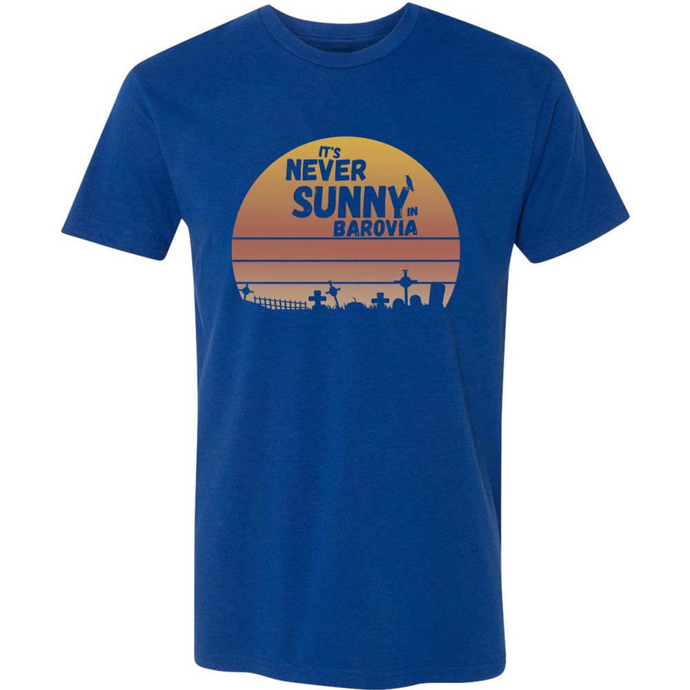 Vintage It's Never Sunny In Barovia Premium Unisex T-Shirt - Royal - 10