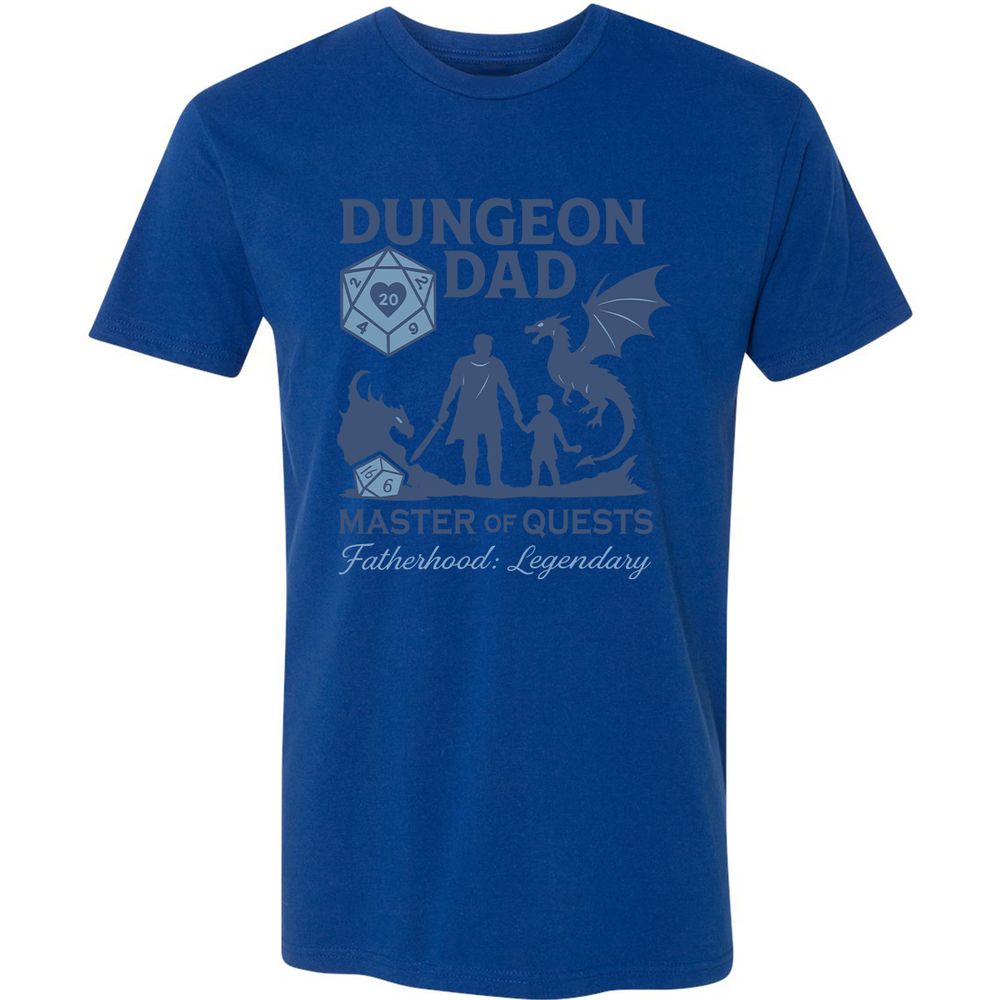 Dungeon Dad Master Of Quests Premium Unisex T-Shirt - Royal - 10
