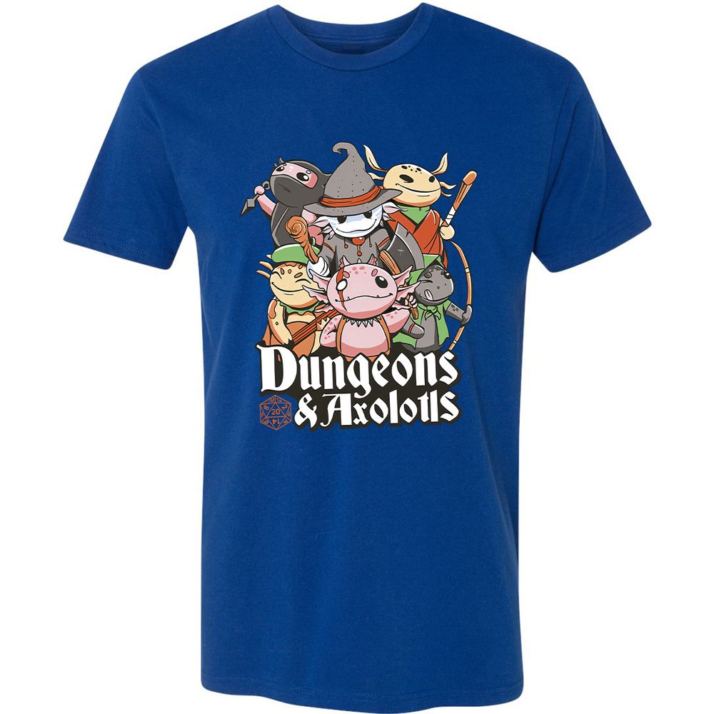 Dungeons And Axolotls Premium Unisex T-Shirt - Royal - 10