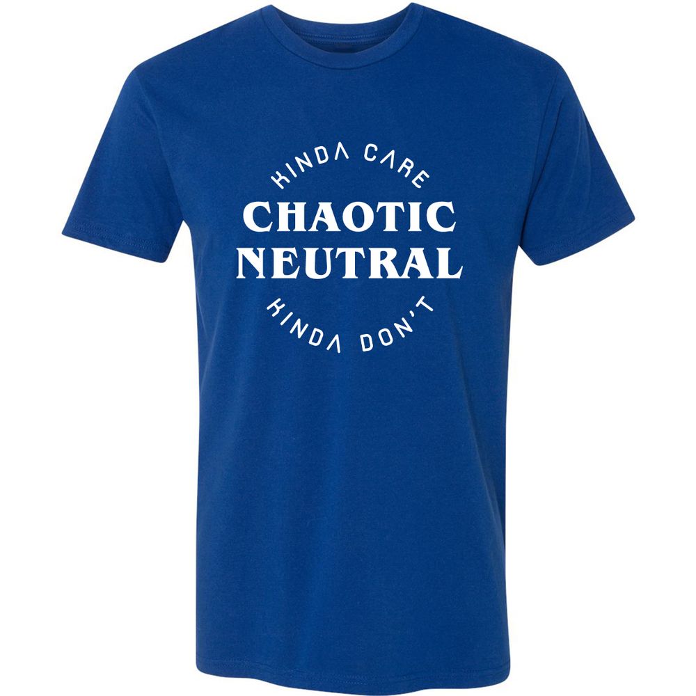 Chaotic Neutral Premium Unisex T-Shirt - Royal - 10