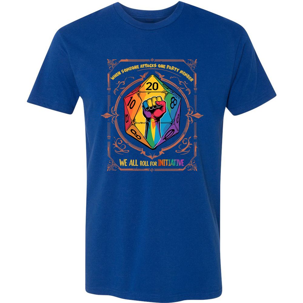 Roll For Initiative Premium Unisex T-Shirt - Royal - 10