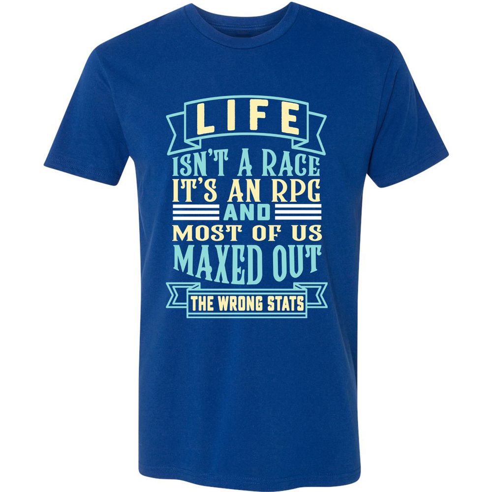 Life Is A RPG Premium Unisex T-Shirt - Royal - 10