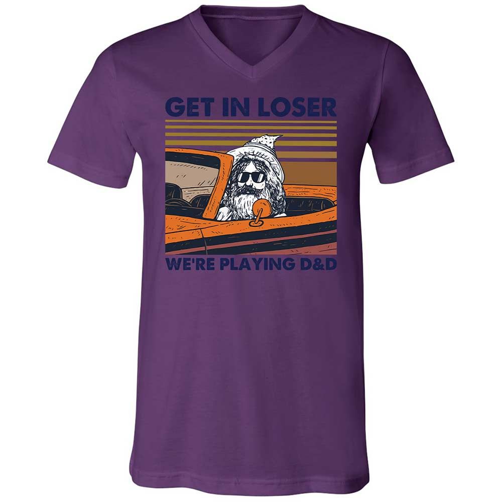 Get in Loser Unisex V-Neck T-Shirt - Team Purple - 10