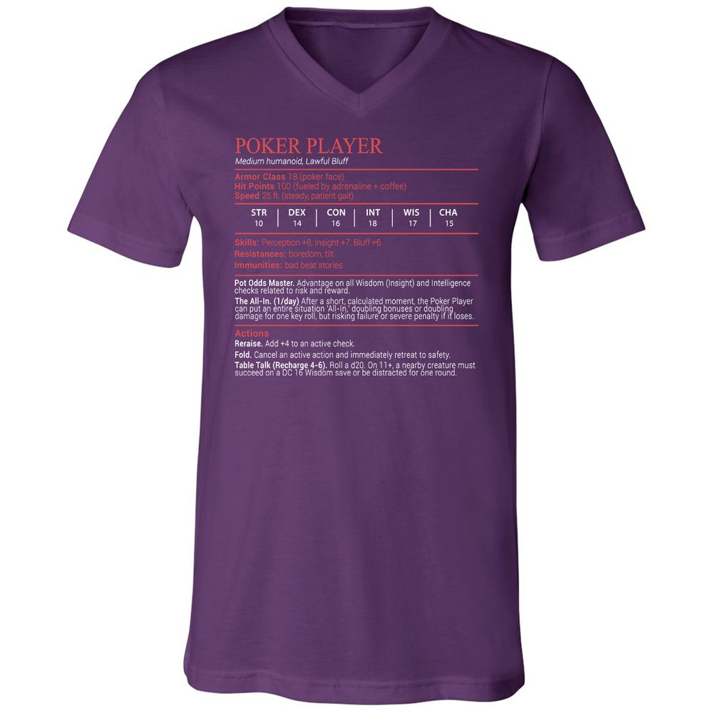 Poker Player Stats Block - Team Purple - 10