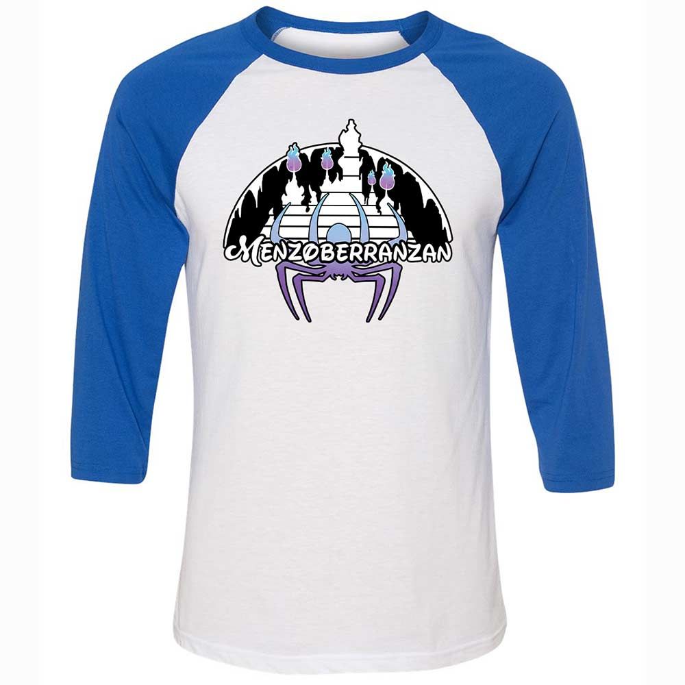 Menzoberranzan Unisex 3/4 Baseball Tee - White/True Royal - 10