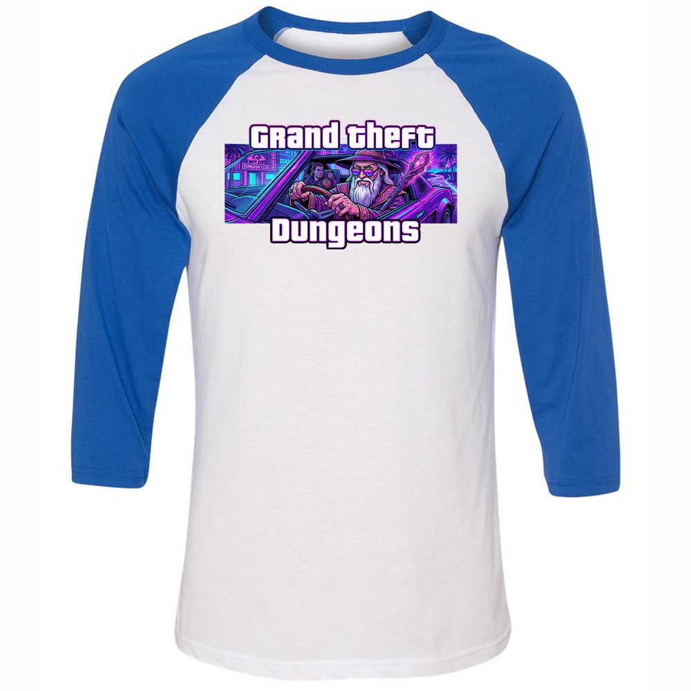 Grand Theft Dungeons Miami - White/True Royal - 10