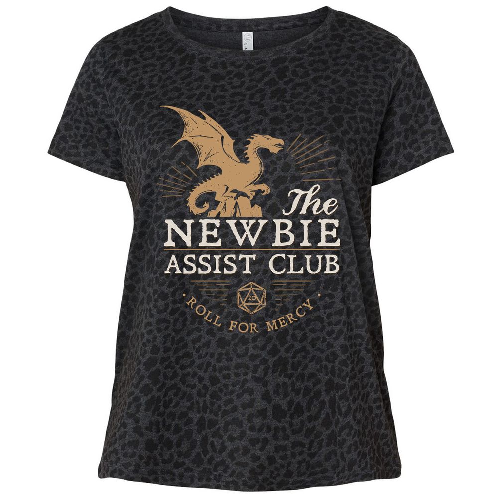 The Newbie Assist Club Ladies Curvy Jersey - Black Leopard - 11