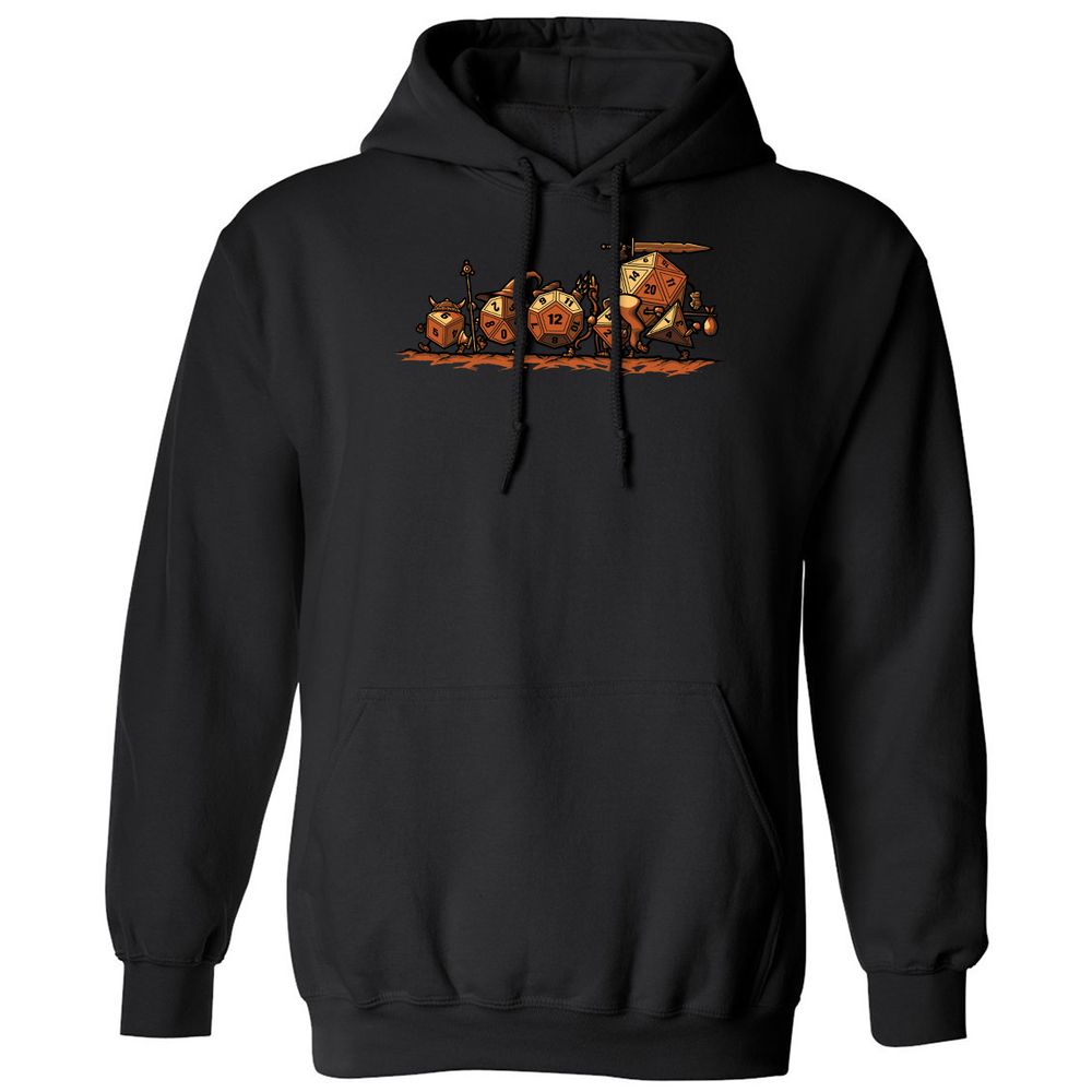 Fellowship Of The Dices Classic Unisex Hoodie - Black - 11