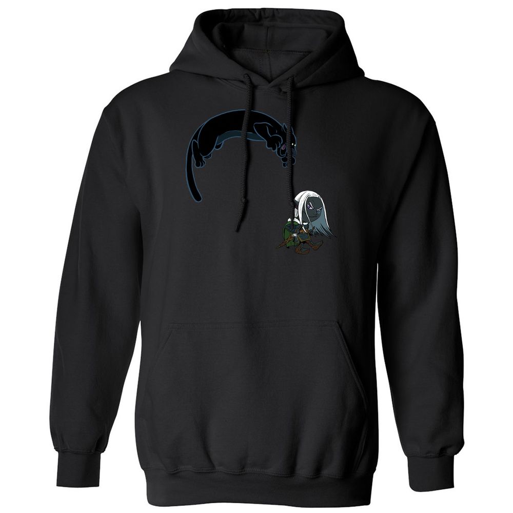 Drizzt And Guenhwyvar Classic Unisex Hoodie - Black - 11