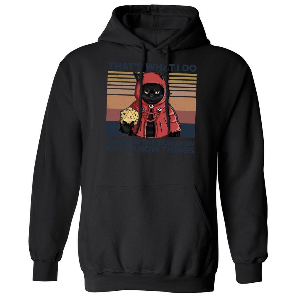 I Master The Dungeons Classic Unisex Hoodie - Black - 11