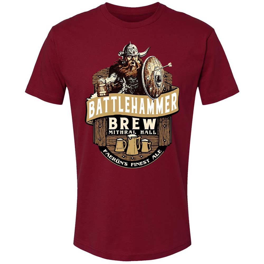 Battlehammer Brew Premium Unisex T-Shirt - Cardinal - 11
