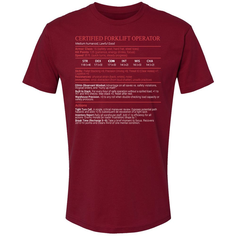Certified Forklift Operator Stats Block - Cardinal - 11