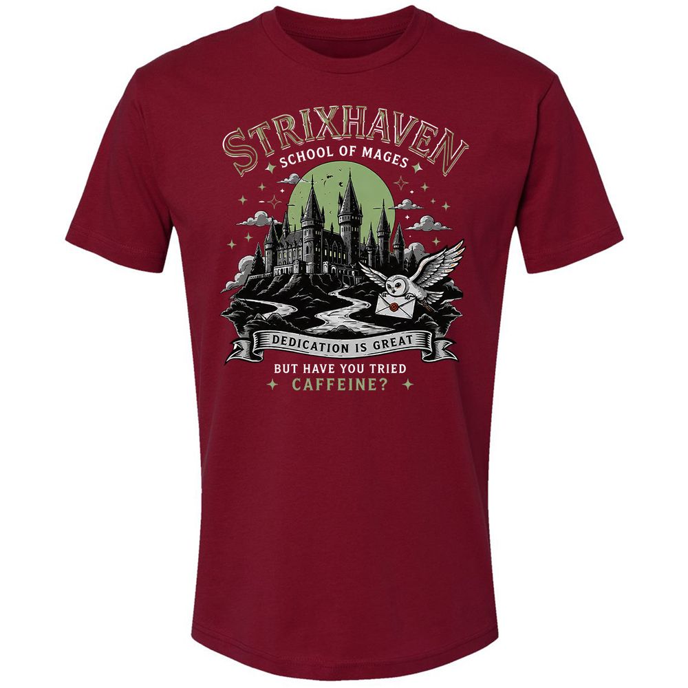 Strixhaven - School Of Mages Premium Unisex T-Shirt - Cardinal - 11