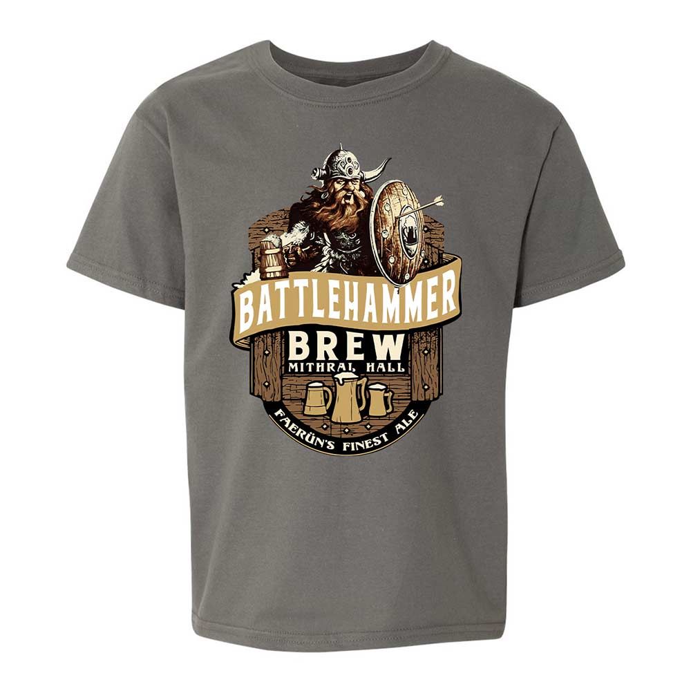 Battlehammer Brew Kids T-Shirt - Charcoal - 11