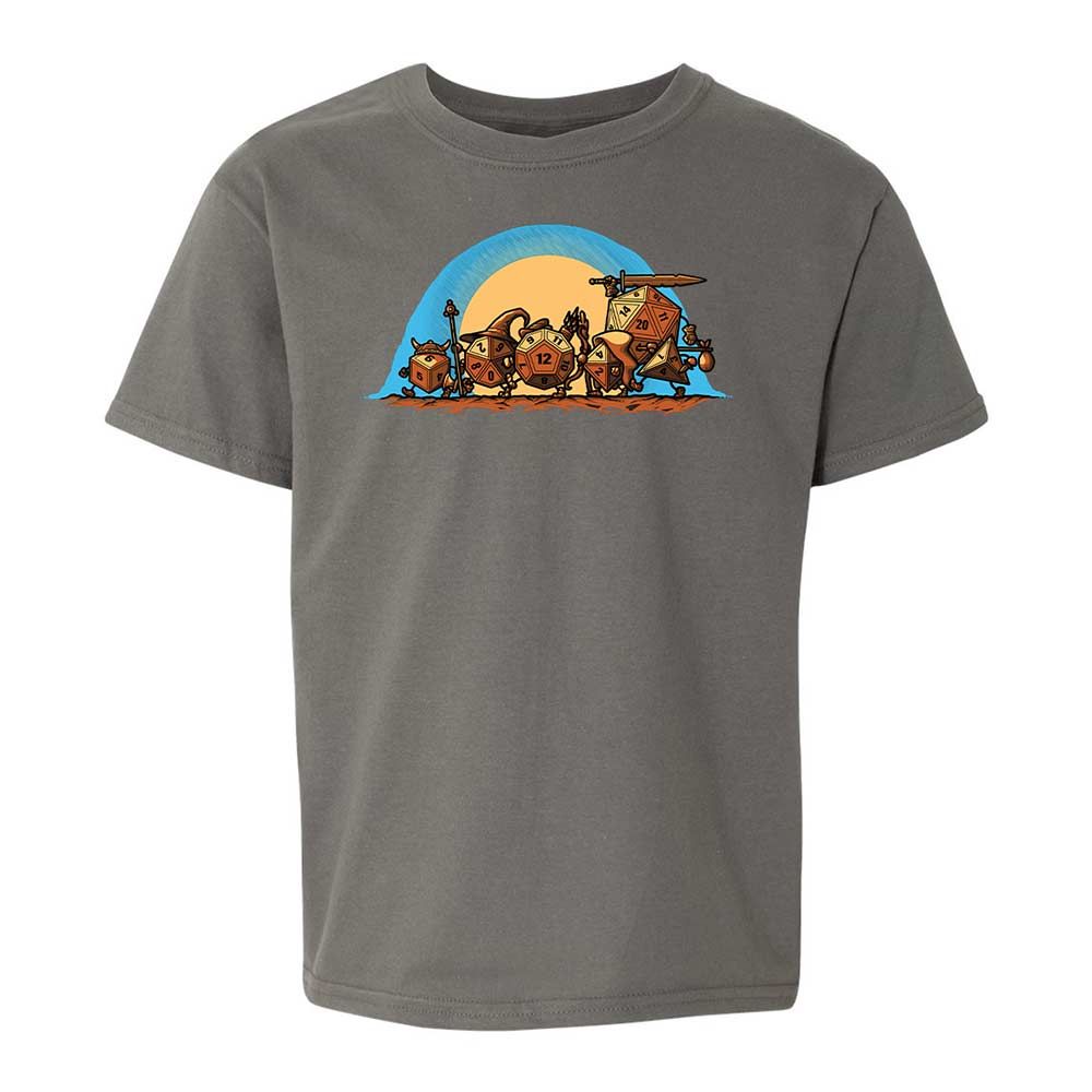 The Fellowship Of The Dice Kids T-Shirt - Charcoal - 11