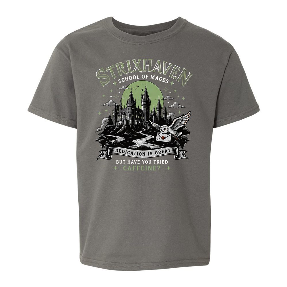 Strixhaven - School Of Mages Kids T-Shirt - Charcoal - 11