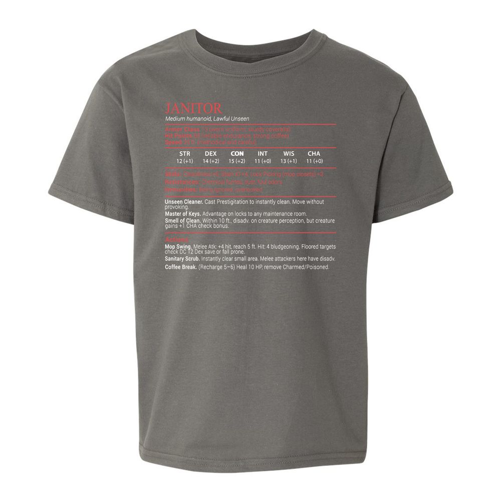 Janitor Stats Block - Charcoal - 11