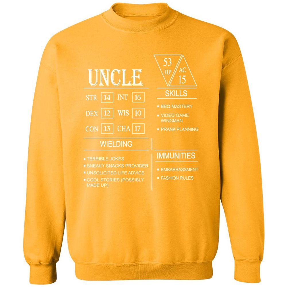 Uncle Stats Classic Unisex Sweatshirt - Gold - 11
