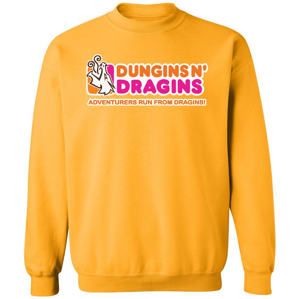 Dungins & Dragins Classic Unisex Sweatshirt - Gold - 11