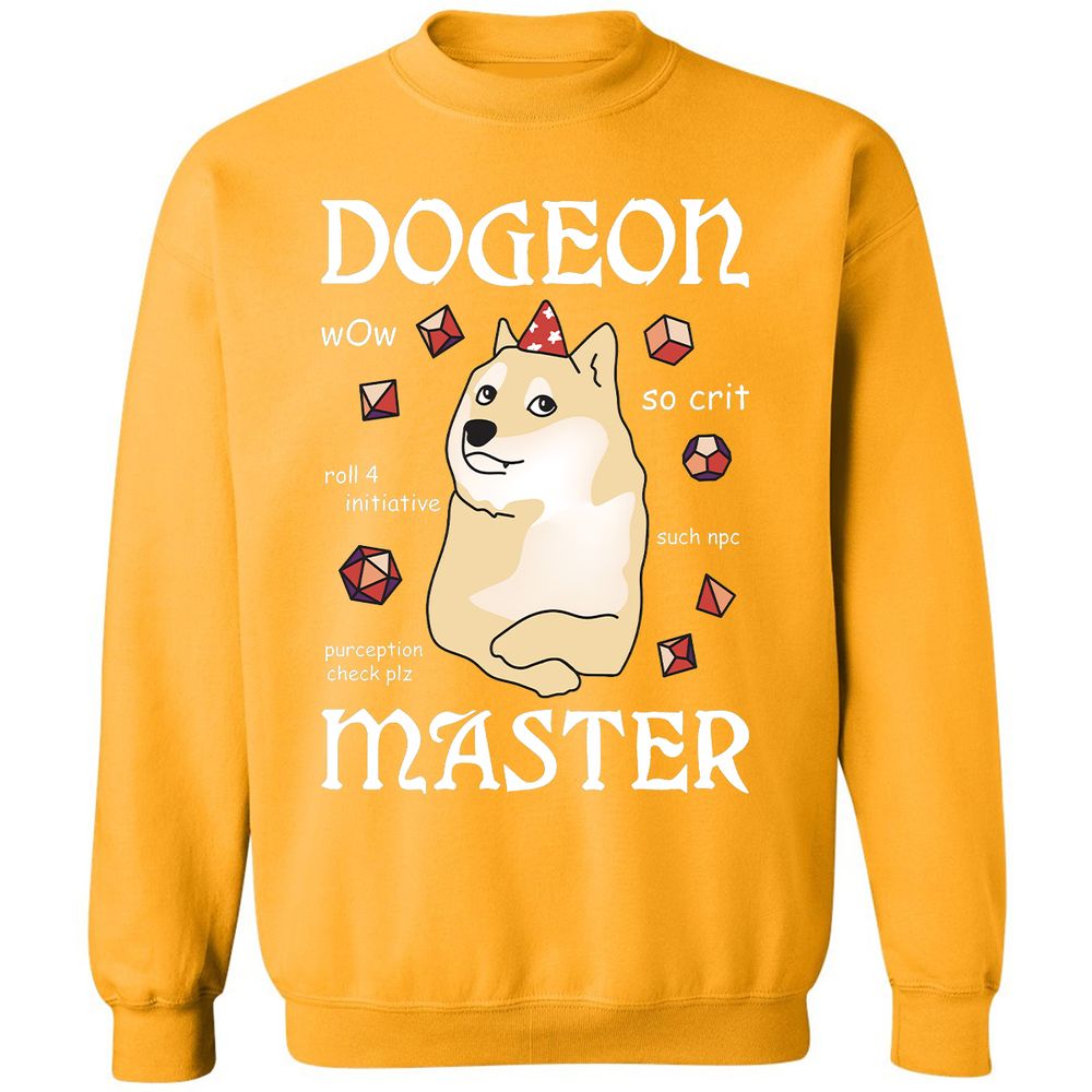 Dogeon Master Classic Unisex Sweatshirt - Gold - 11