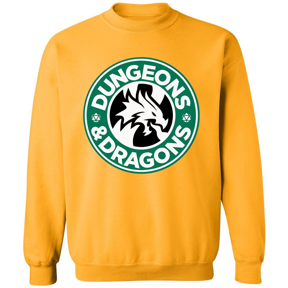 D&D Coffee Classic Unisex Sweatshirt - Gold - 11