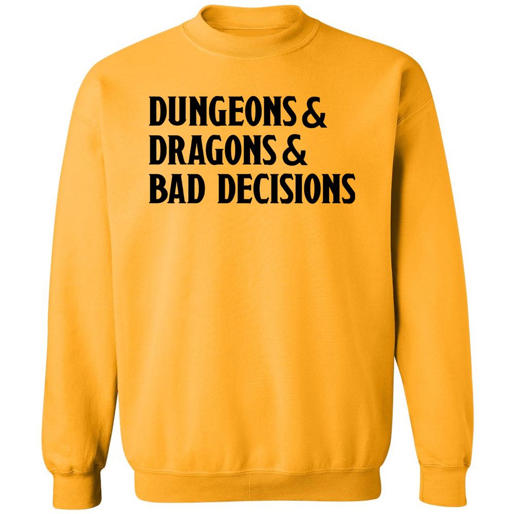 Bad Decisions Classic Unisex Sweatshirt - Gold - 11