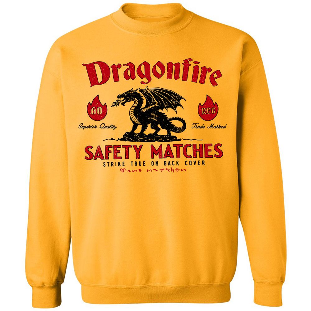 Dragonfire Classic Unisex Sweatshirt - Gold - 11