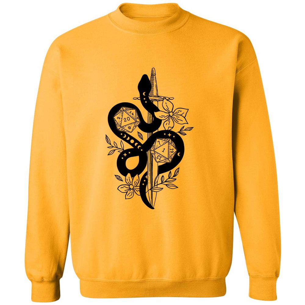 D20 Snake and Sword - Gold - 11