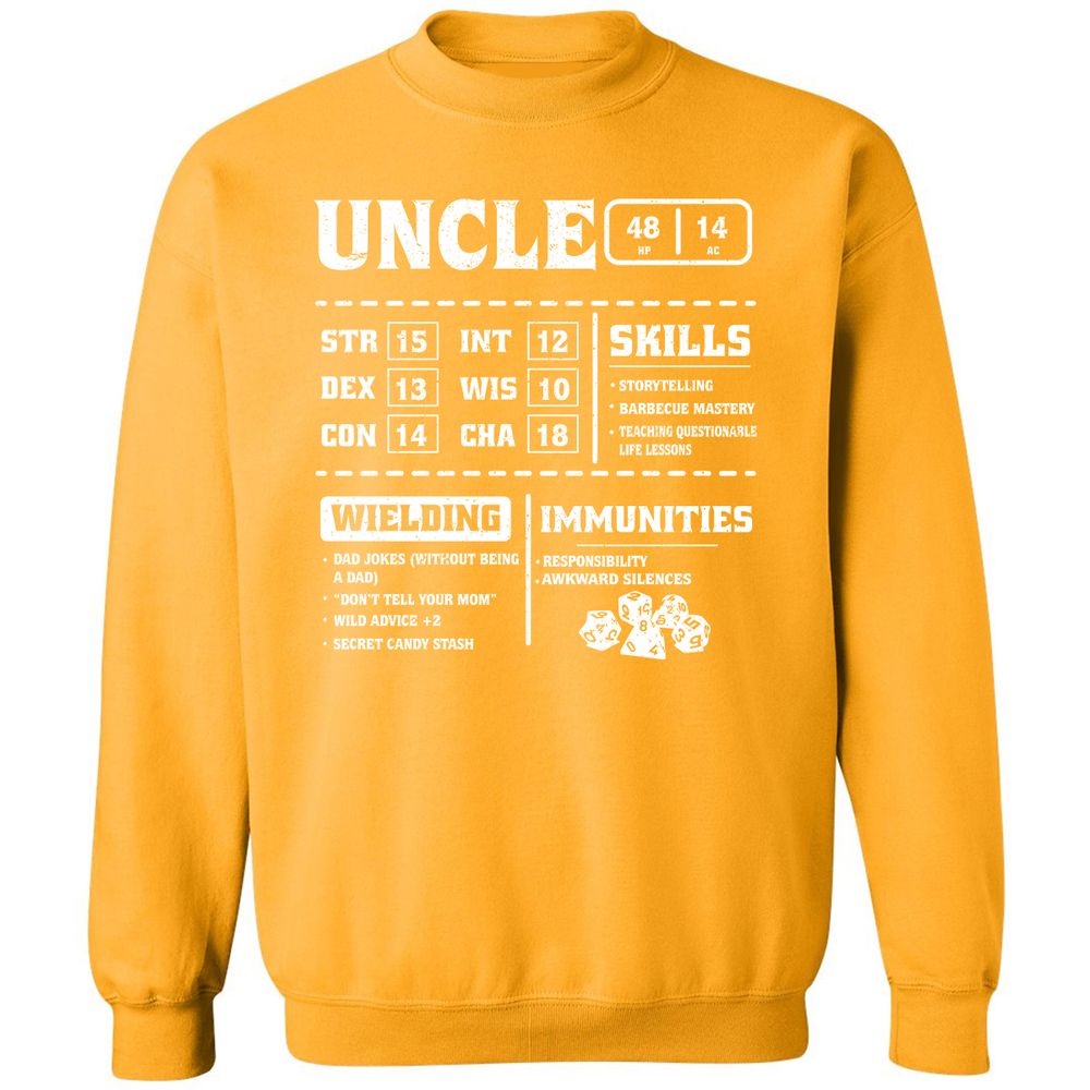 Uncle Stats Classic Unisex Sweatshirt - Gold - 11