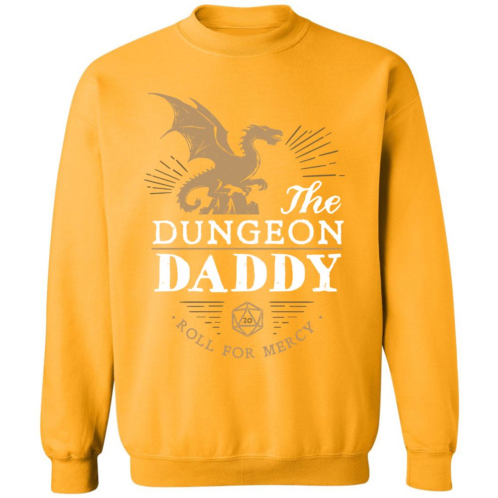 Dungeon Daddy Roll For Mercy Classic Unisex Sweatshirt - Gold - 11