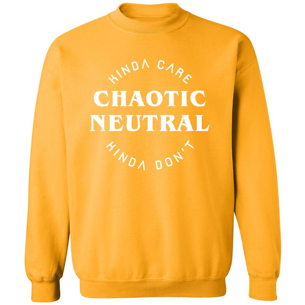 Chaotic Neutral Classic Unisex Sweatshirt - Gold - 11