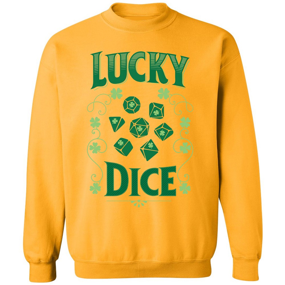Lucky Dice Classic Unisex Sweatshirt - Gold - 11
