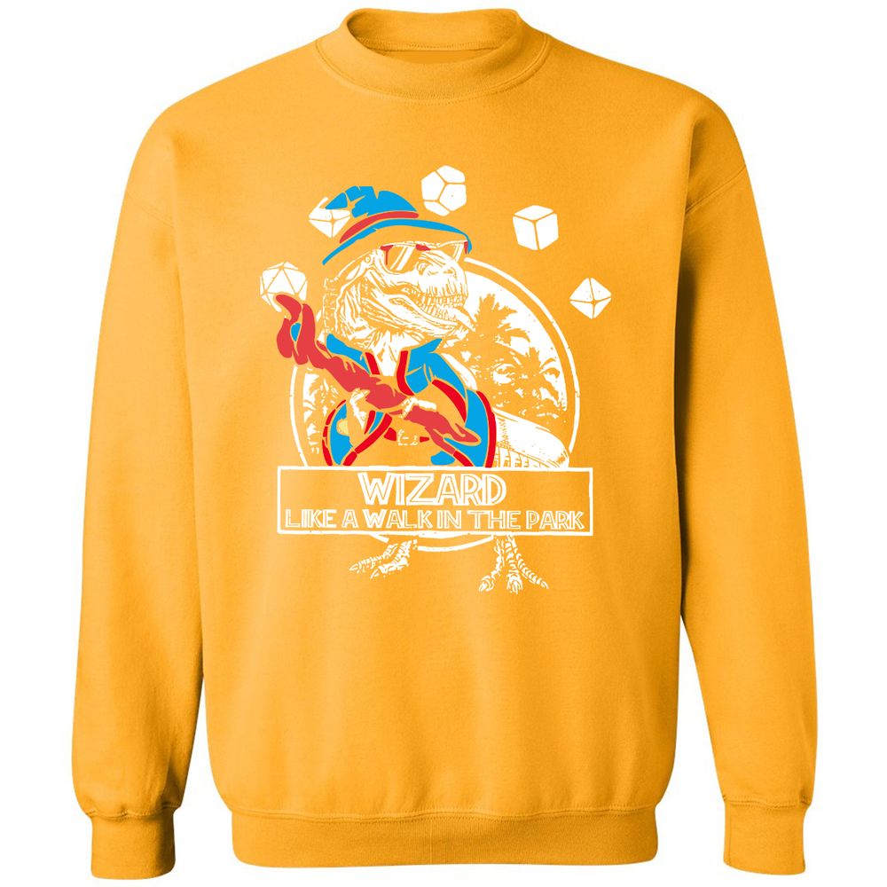 Wizard Like The Walk In The Park Classic Unisex Sweatshirt - Gold - 11
