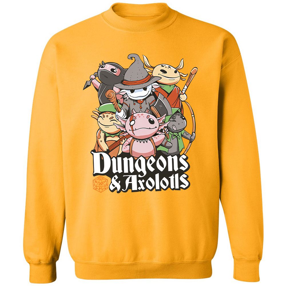 Dungeons And Axolotls Classic Unisex Sweatshirt - Gold - 11