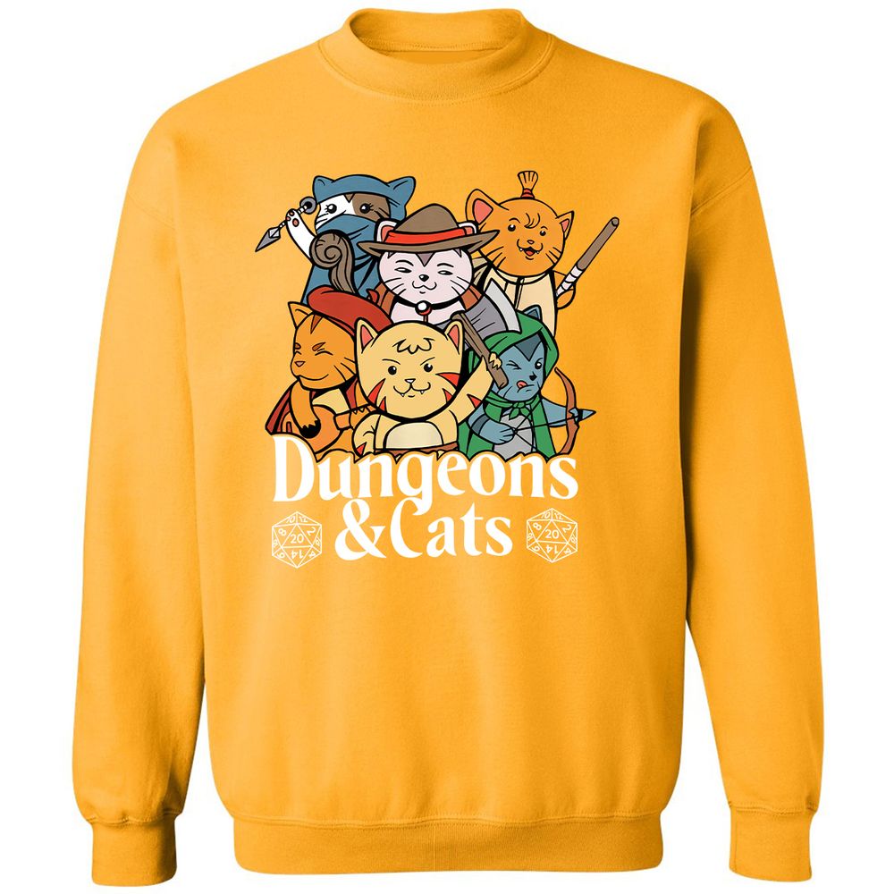 Dungeons & Cats Classic Unisex Sweatshirt - Gold - 11