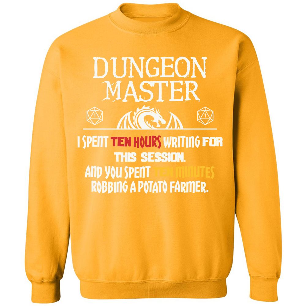 Dungeon Master Chaos Meme Classic Unisex Sweatshirt - Gold - 11