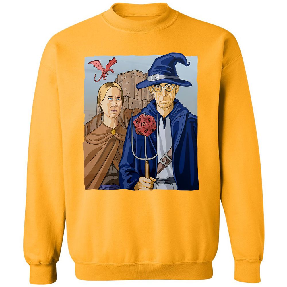 DnD Gothic Classic Unisex Sweatshirt - Gold - 11