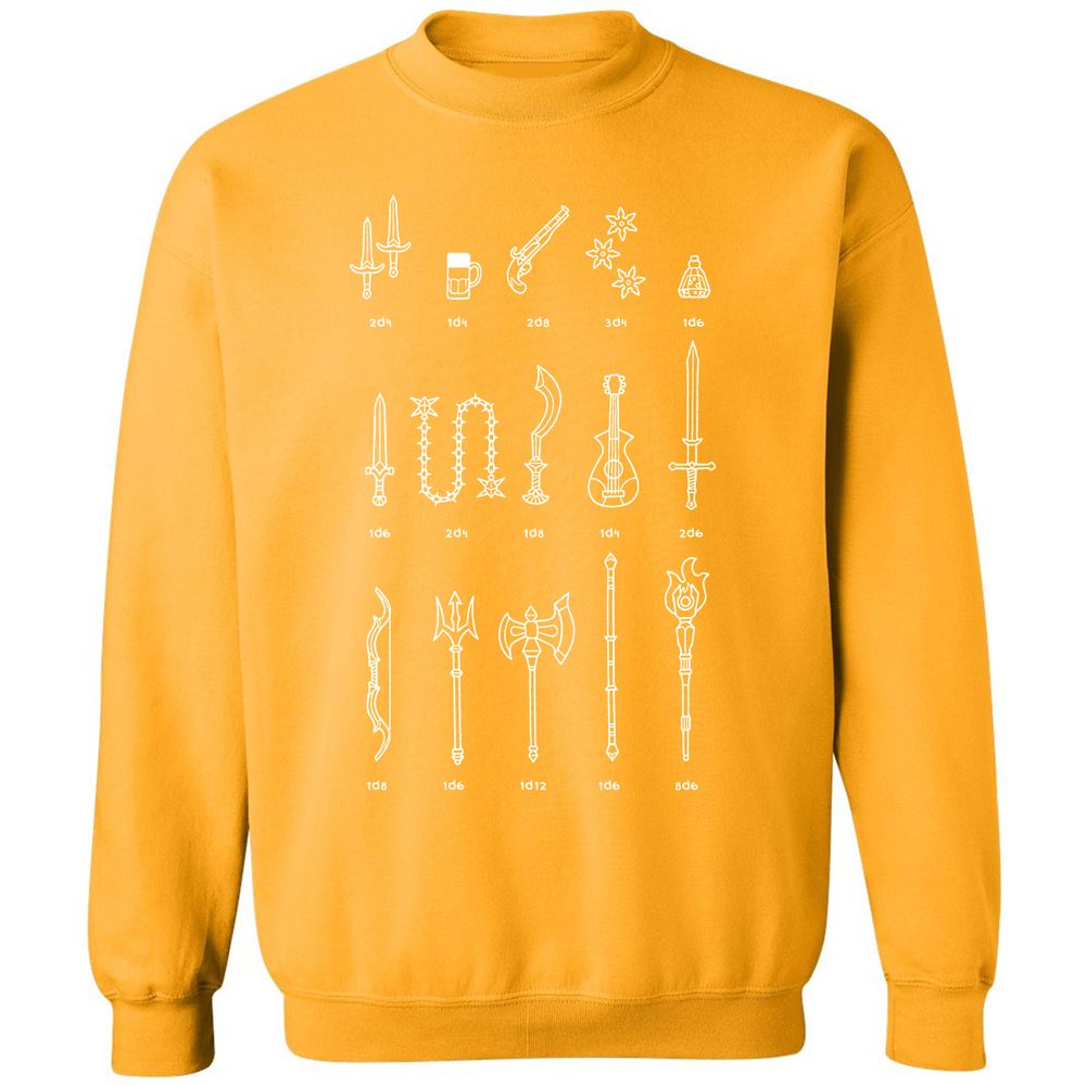 Damage Dealer RPG Classic Unisex Sweatshirt - Gold - 11