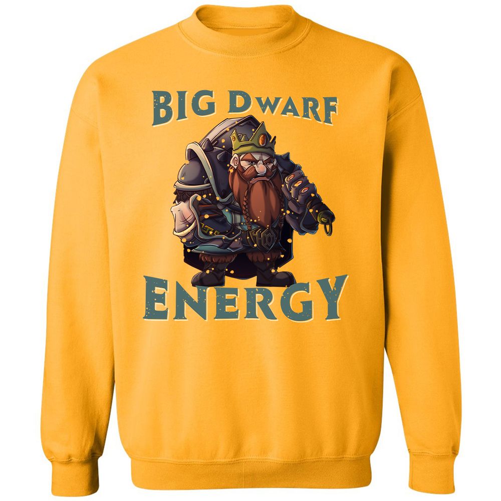 Big Dwarf Energy Classic Unisex Sweatshirt - Gold - 11