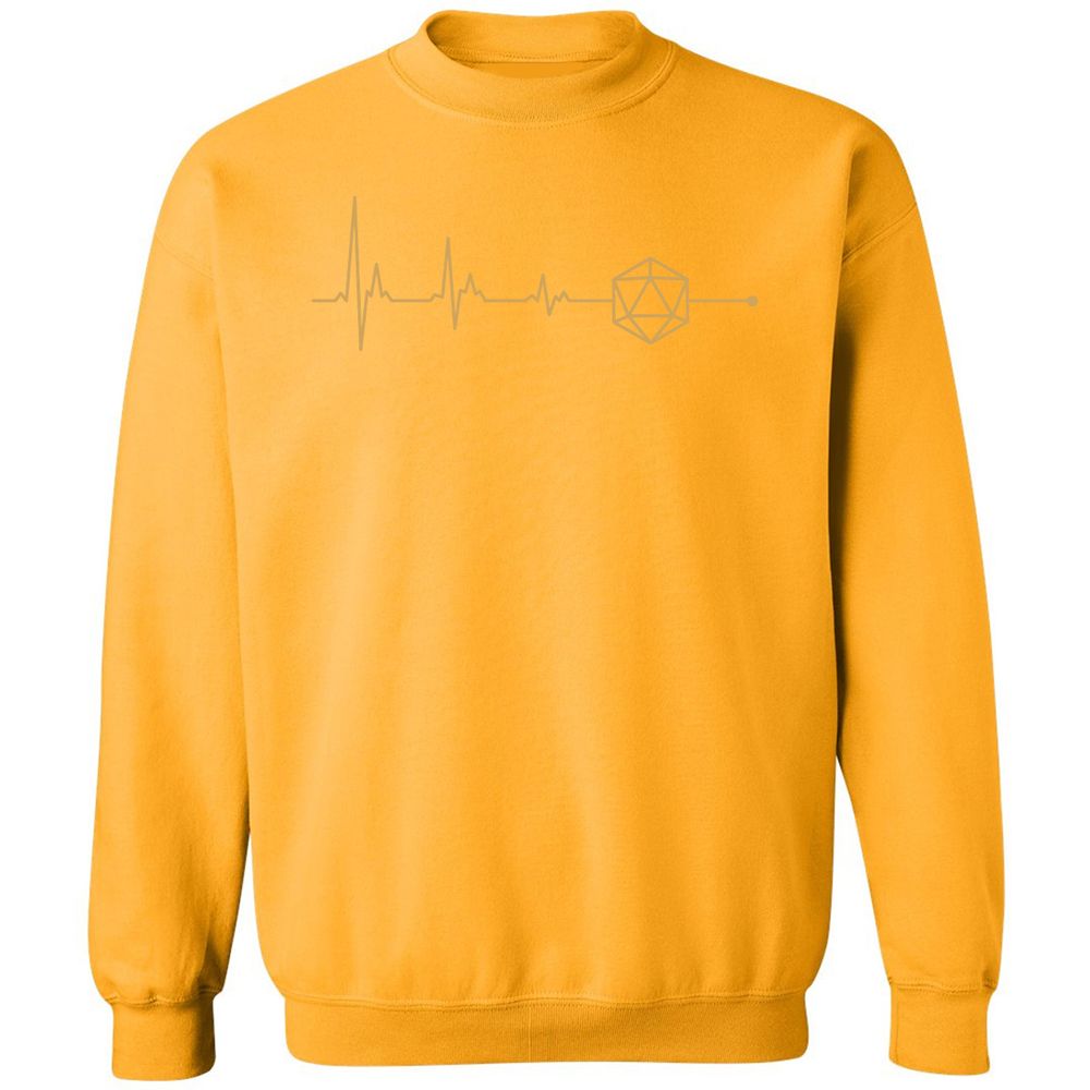 D20 Dice Is My Life Classic Unisex Sweatshirt - Gold - 11