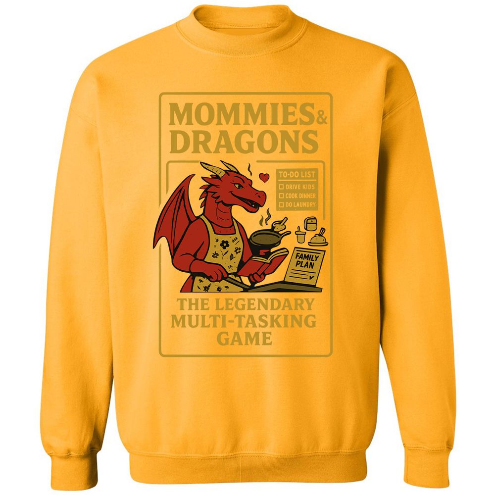Mommies & Dragons Classic Unisex Sweatshirt - Gold - 11