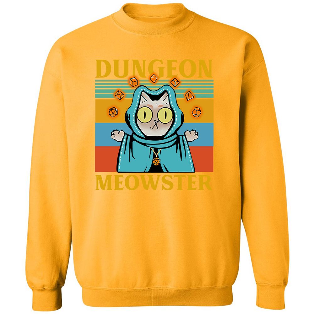 Dungeon Meowster Classic Unisex Sweatshirt - Gold - 11