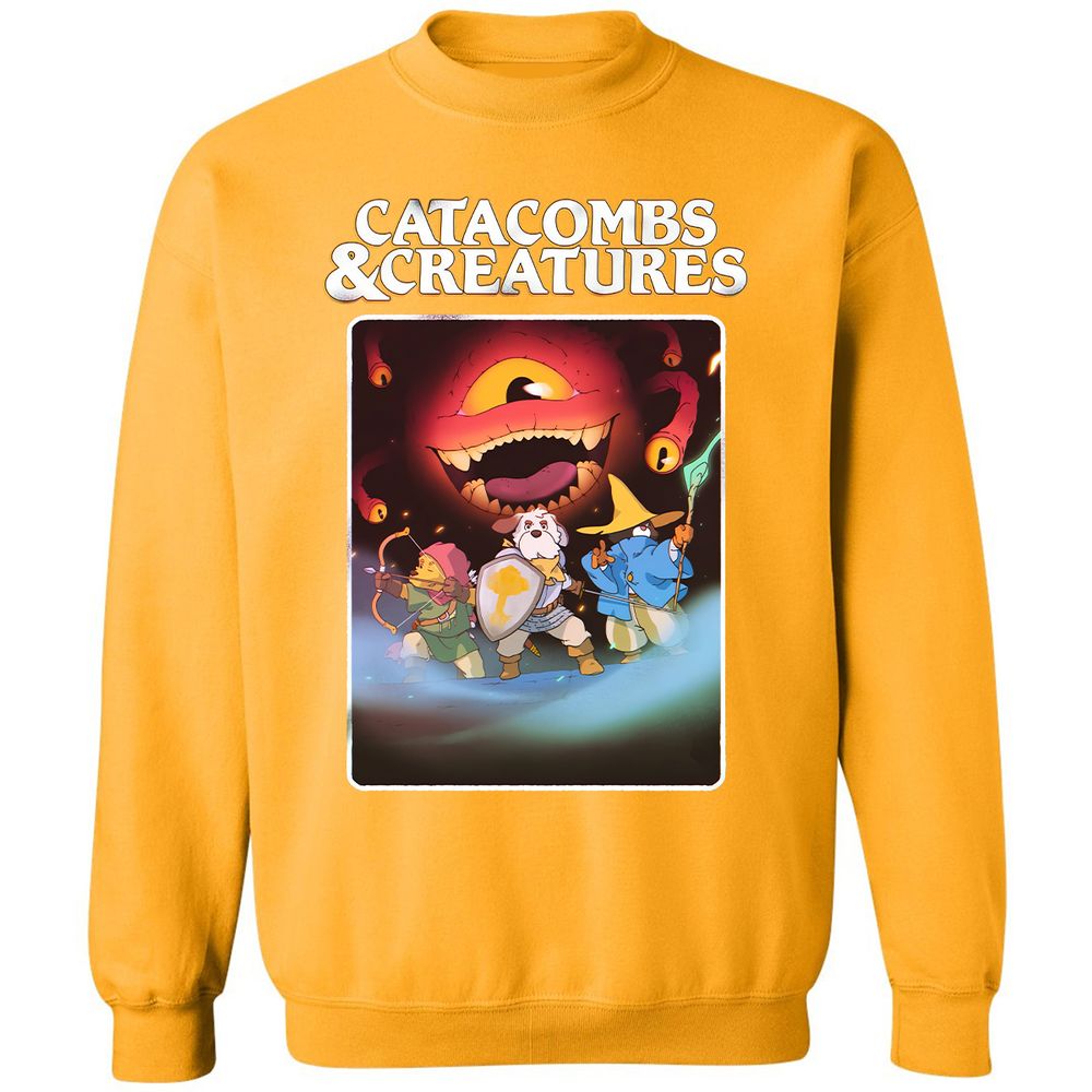 Catacombs & Creatures Classic Unisex Sweatshirt - Gold - 11