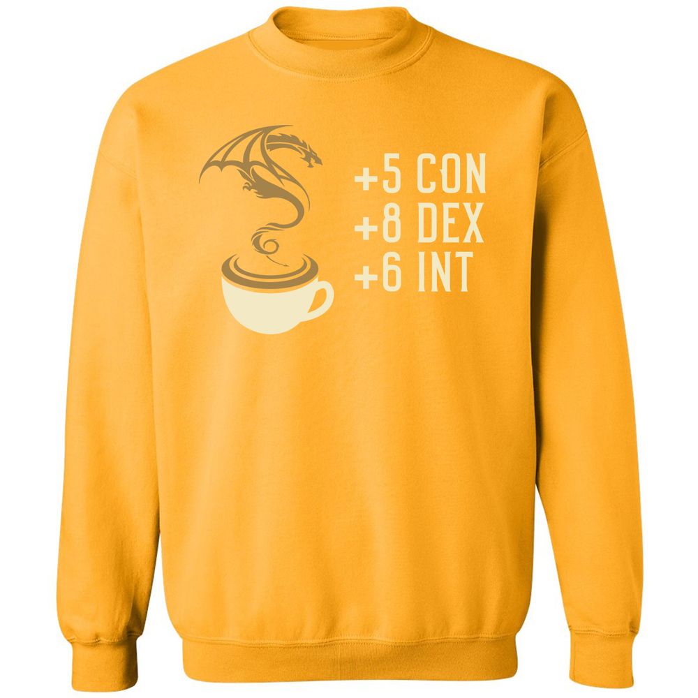 Coffee Dragon Classic Unisex Sweatshirt - Gold - 11