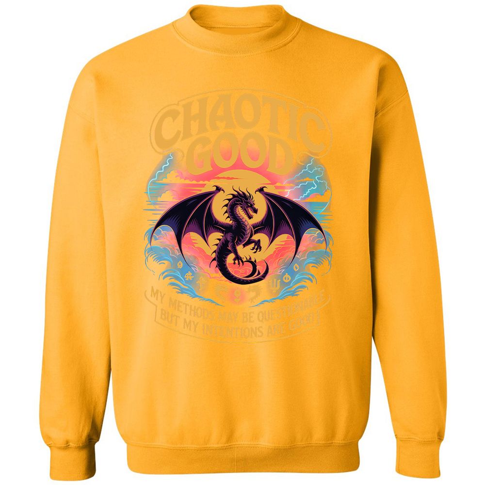 Chaotic Good Classic Unisex Sweatshirt - Gold - 11