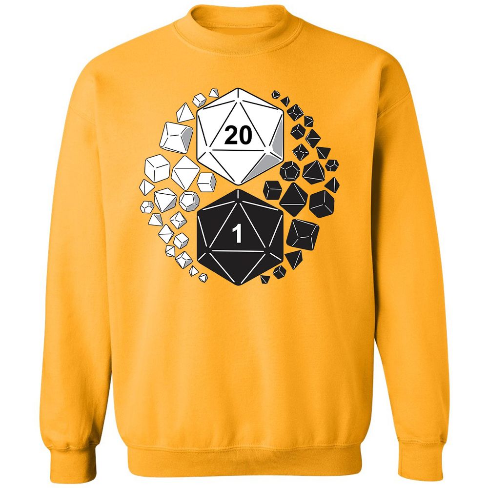 Gaming Yin Yang Classic Unisex Sweatshirt - Gold - 11
